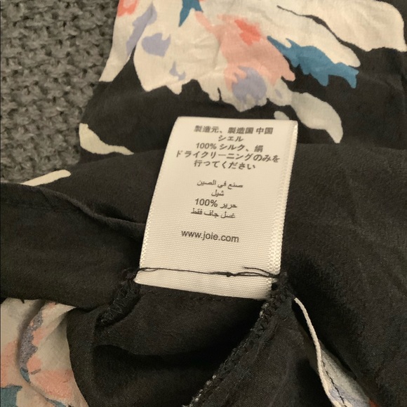 100% silk Joie Floral tank - Picture 3 of 4